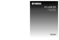 Yamaha RV-905 - Owners Manual 